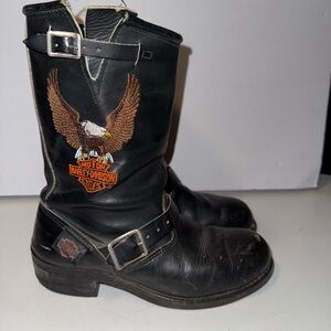 Harley-Davidson Black Leather Men's Boots